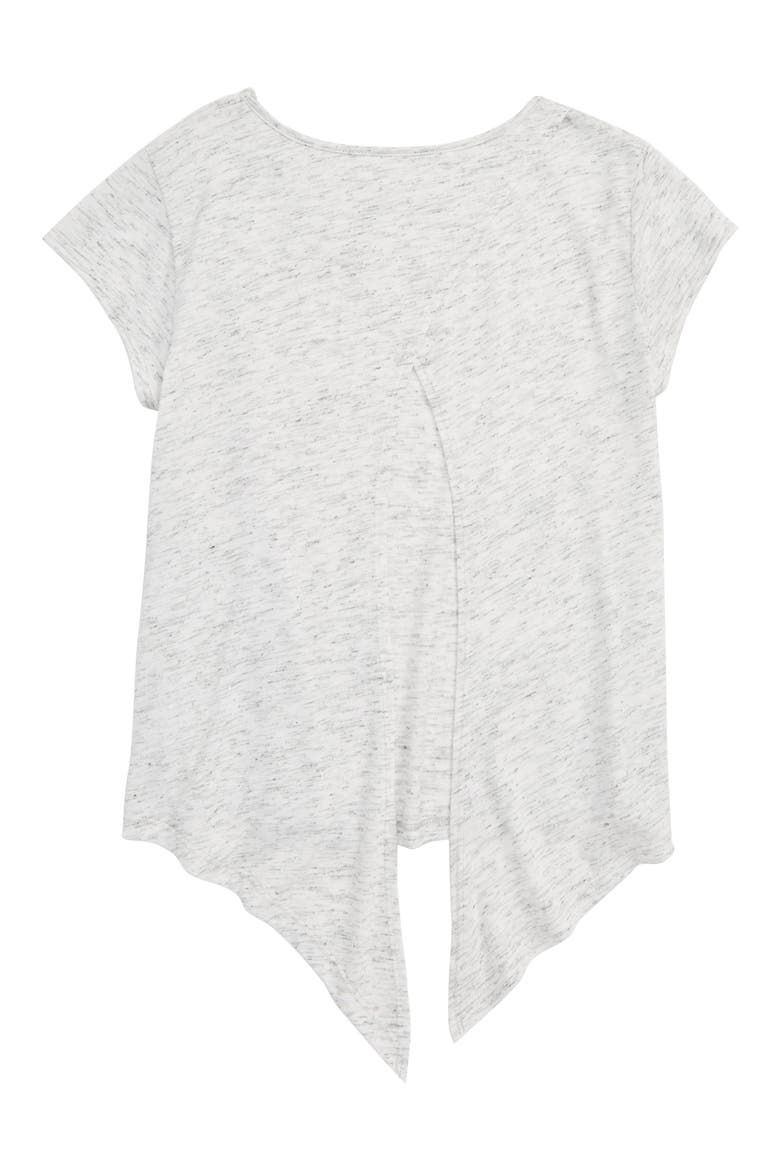 Tango Tie Back T-Shirt, Alternate, color, WHITE HEATHER