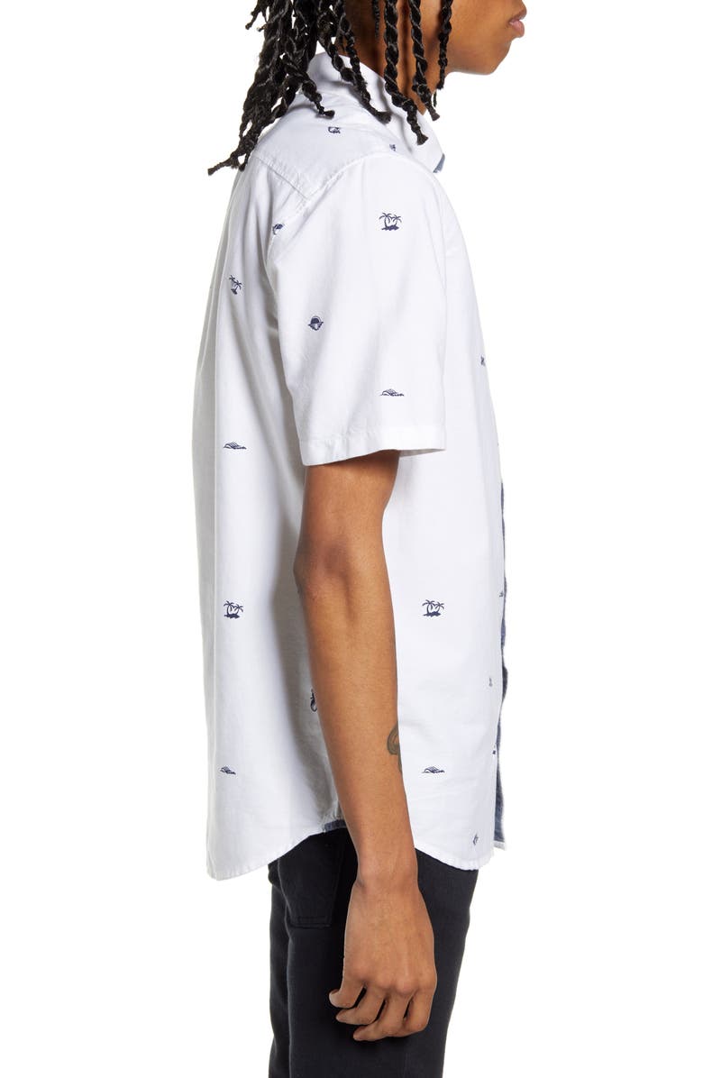 Vans Houser Short Sleeve Oxford Classic Fit Woven Button Front Shirt, Alternate, color,