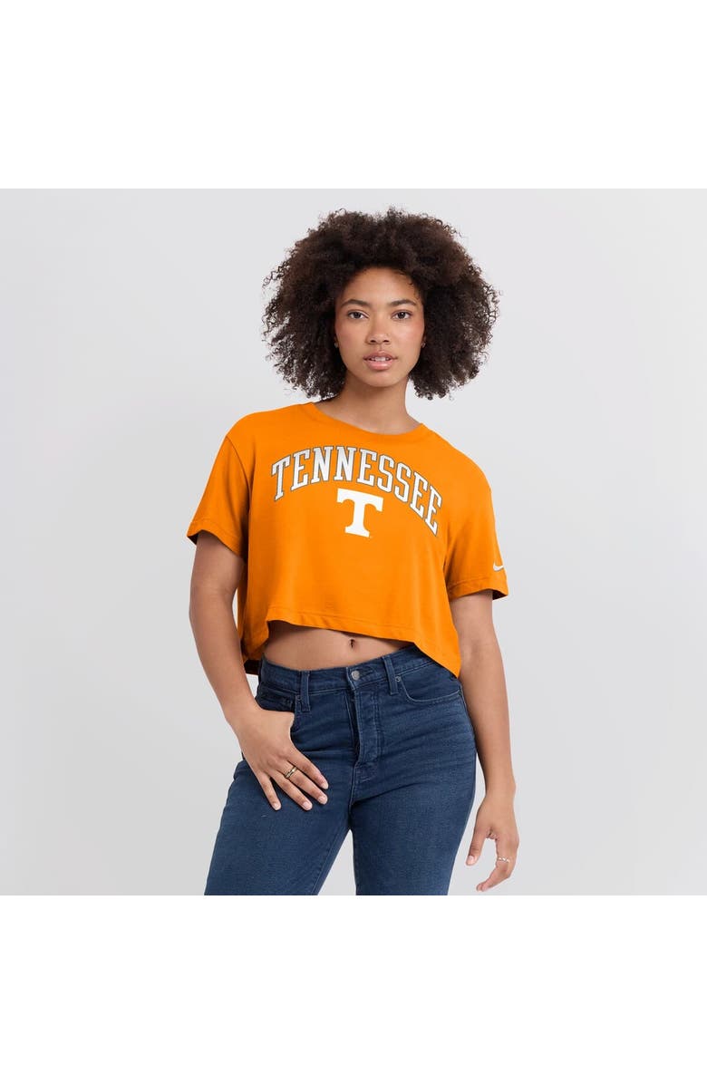 Nike Women's Nike Tennessee Orange Tennessee Volunteers Power Pursuit Athletic Prep Arch Performance Cropped T-Shirt, Alternate, color,