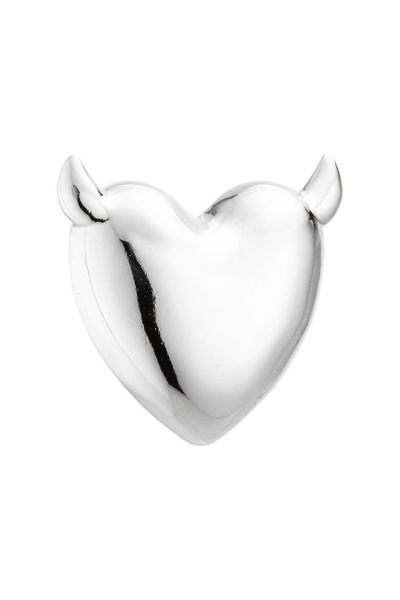 Devil Stud Earrings, Alternate, color, PALLADIUM