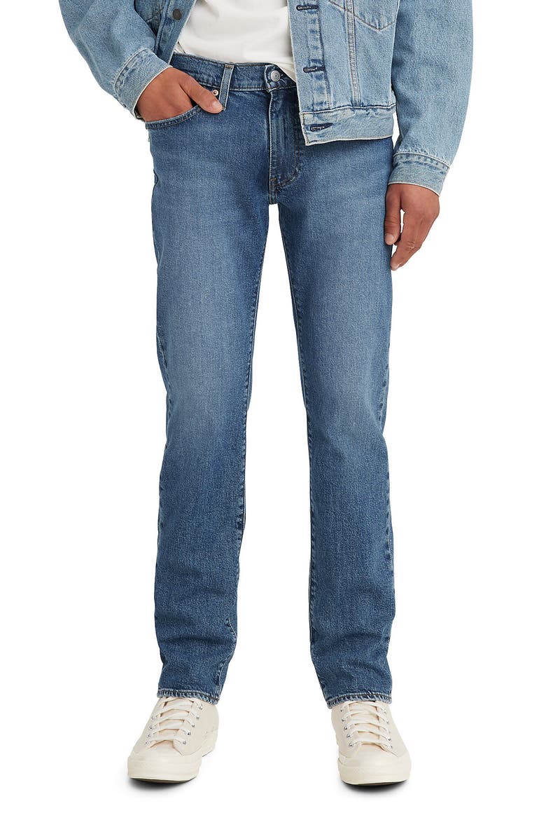 511™ Slim Fit Stretch Selvedge Jeans, Main, color, BRIGHTER DAYS SELVEDGE