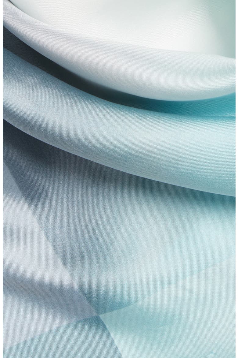 Gradient Print Silk Square Scarf, Alternate, color, BLUE BURST