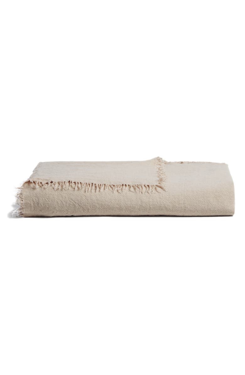 Parachute Linen Throw, Main, color, Natural