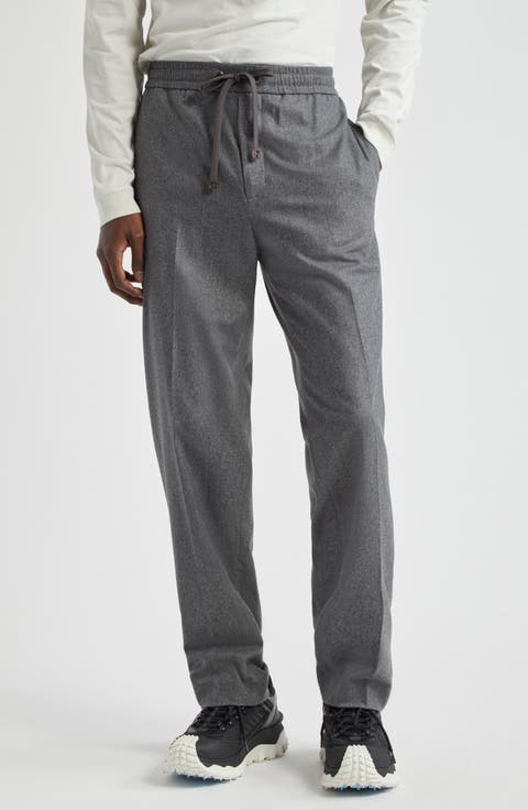 Sportivo Nylon & Cashmere Drawstring Pants