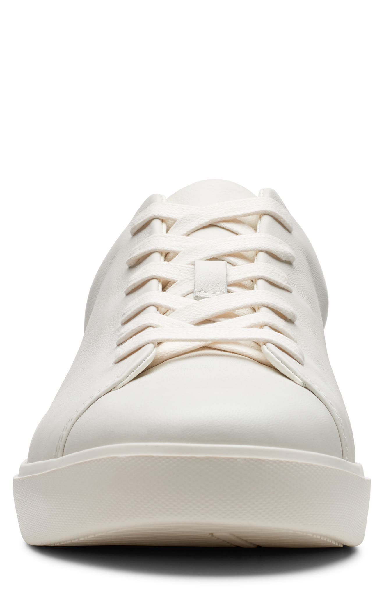 Un Costa Lace Up Sneaker, Alternate, color, WHITE LEATHER