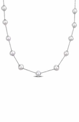 Freshwater Cultured Pearl Station Necklace