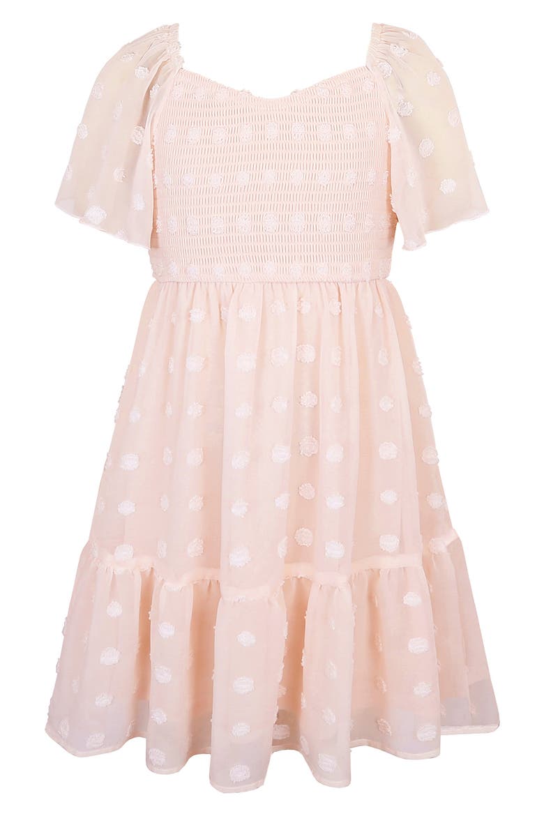 Kids' Embellished Babydoll Dress, Main, color, BLUSH