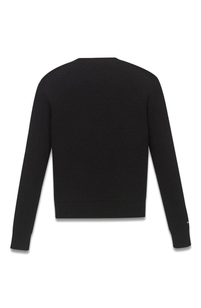 MCM Rabot Sweater in Wool Jacquard, Alternate, color, Black