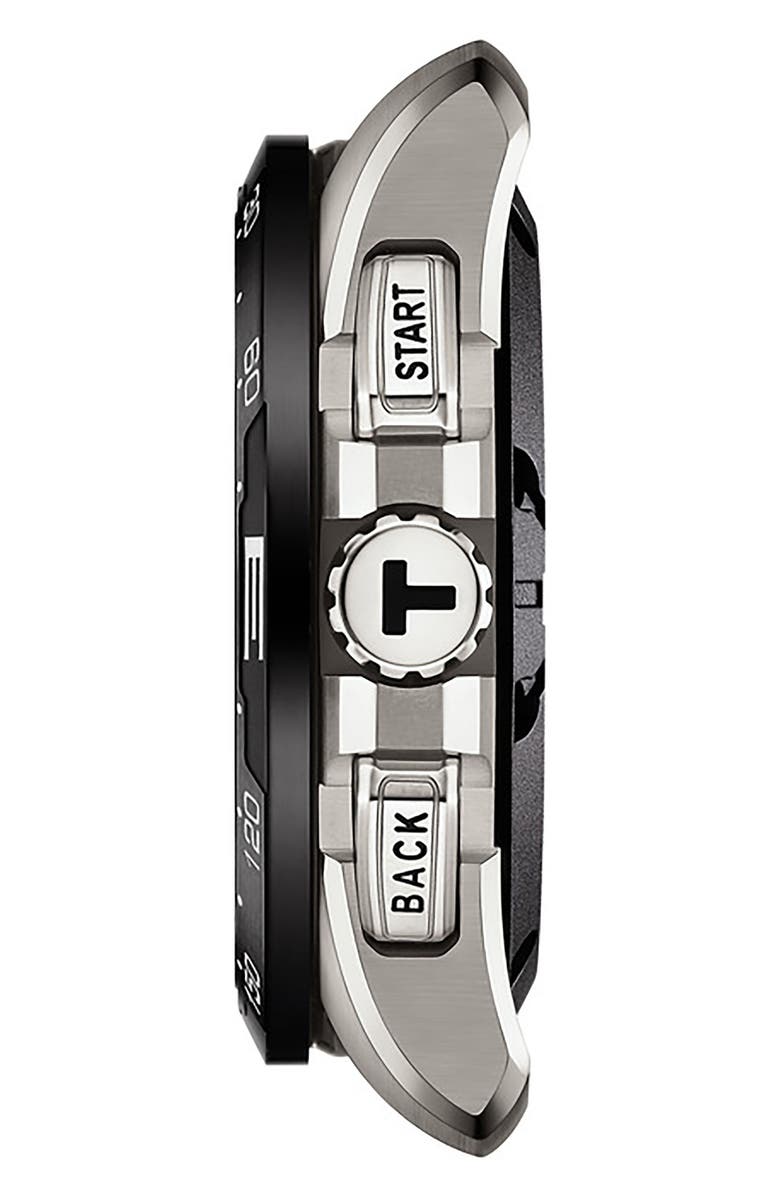 Tissot T-Touch Connect Solar Smart Silicone Strap Watch, 47.5mm, Alternate, color, 