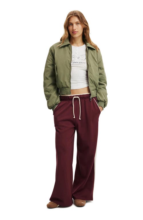Shop Cotton On Contrast Wide Leg Sweatpant