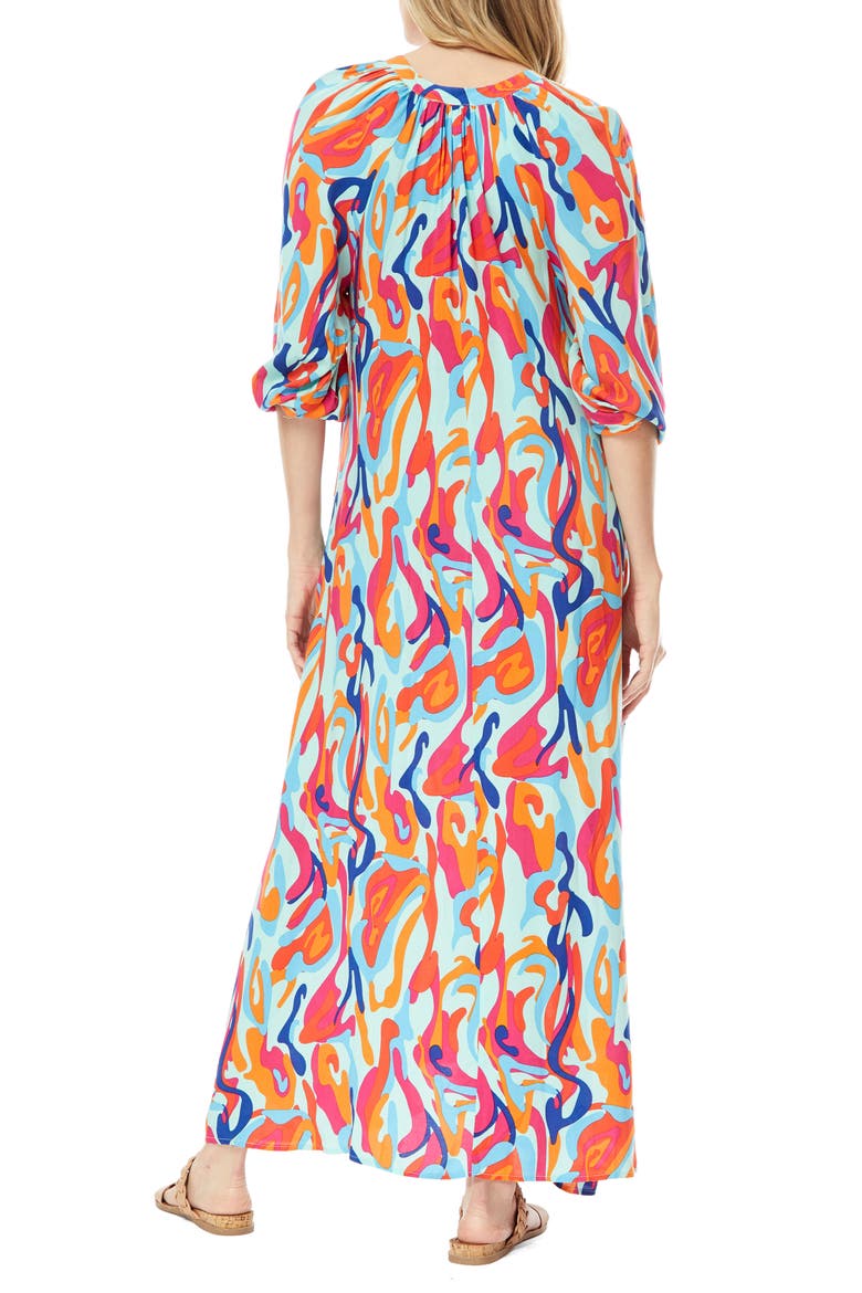 Lauren Maxi Dress, Alternate, color, LAVA LEOPARD