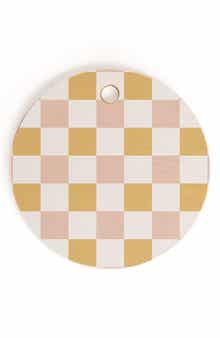 Spring Checkers Cutting Board