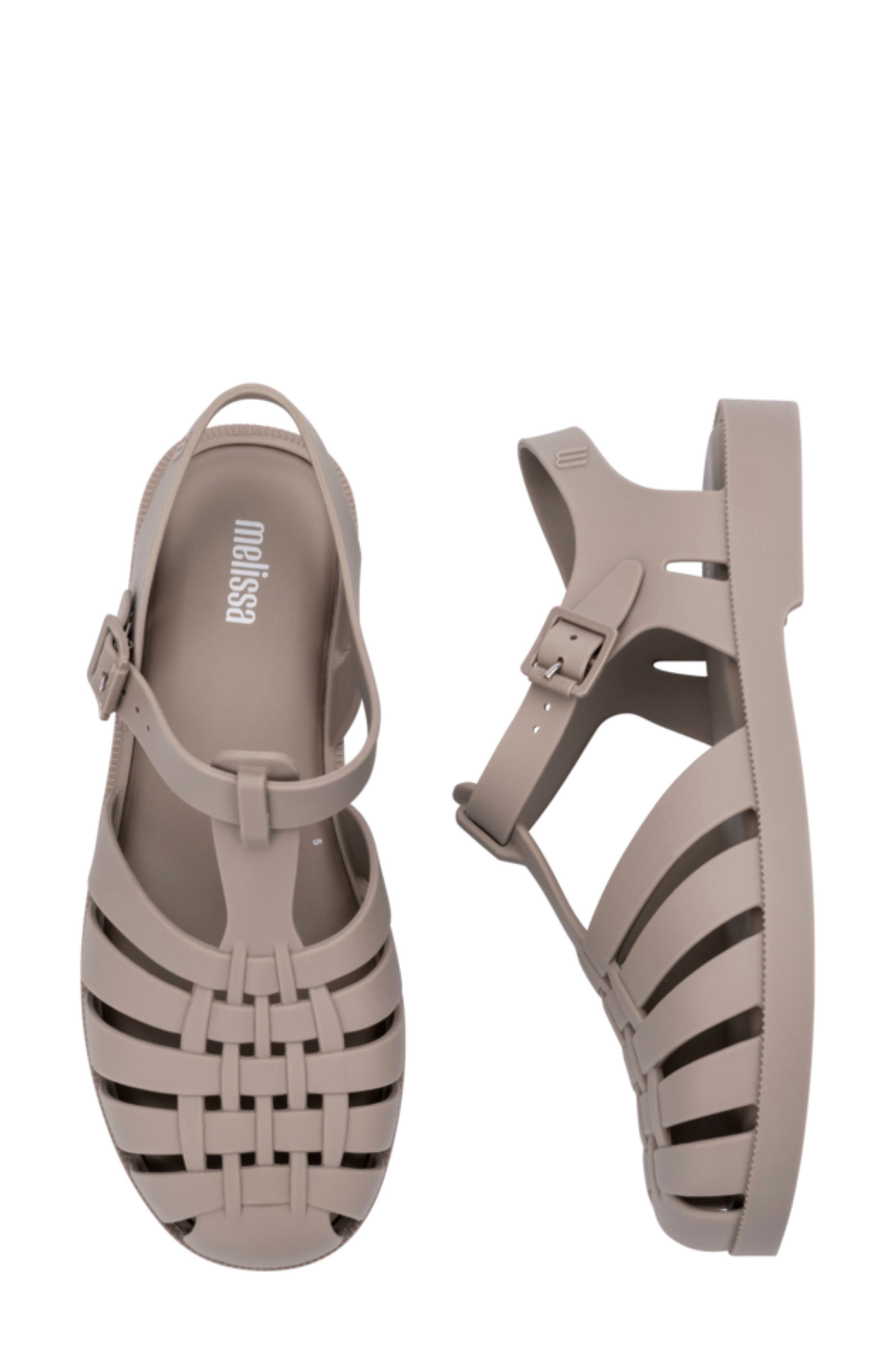 Melissa Possession Jelly Fisherman Sandal, Alternate, color, Matt Beige