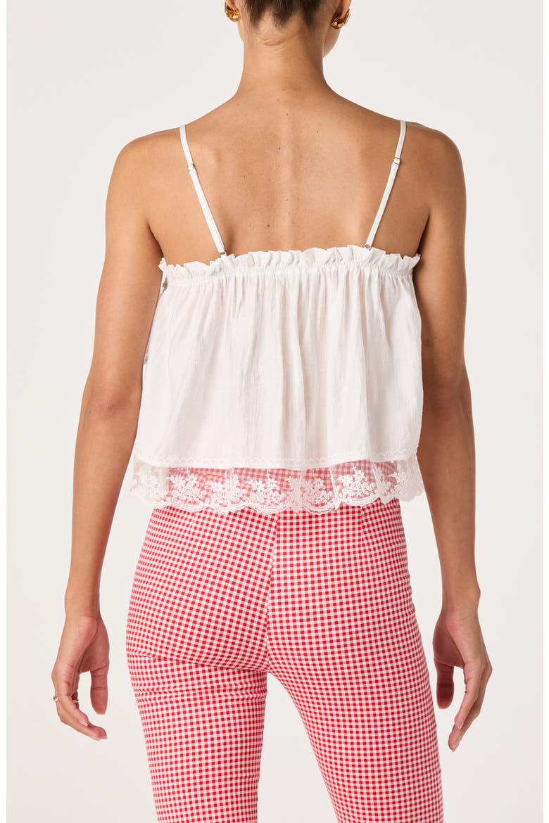 Jazlyn Lace Detail Tiered Top, Alternate, color, IVORY