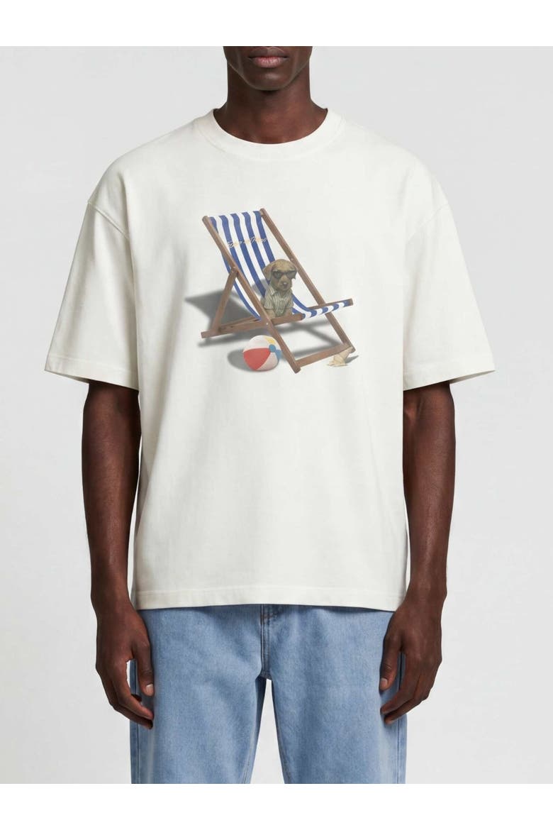 Huntley On Vacation Short Sleeve T-Shirt, Main, color, Off-white