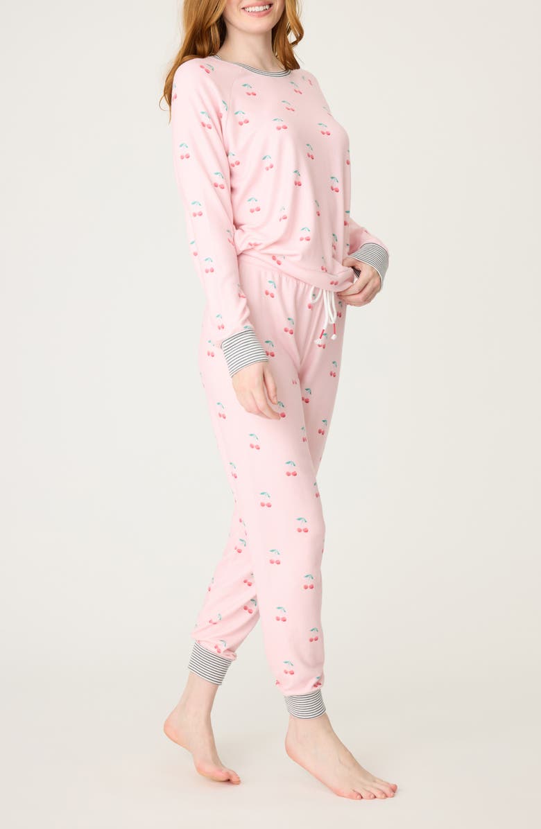 PJ Salvage Life Is Sweet Brushed Jersey Pajamas, Main, color,