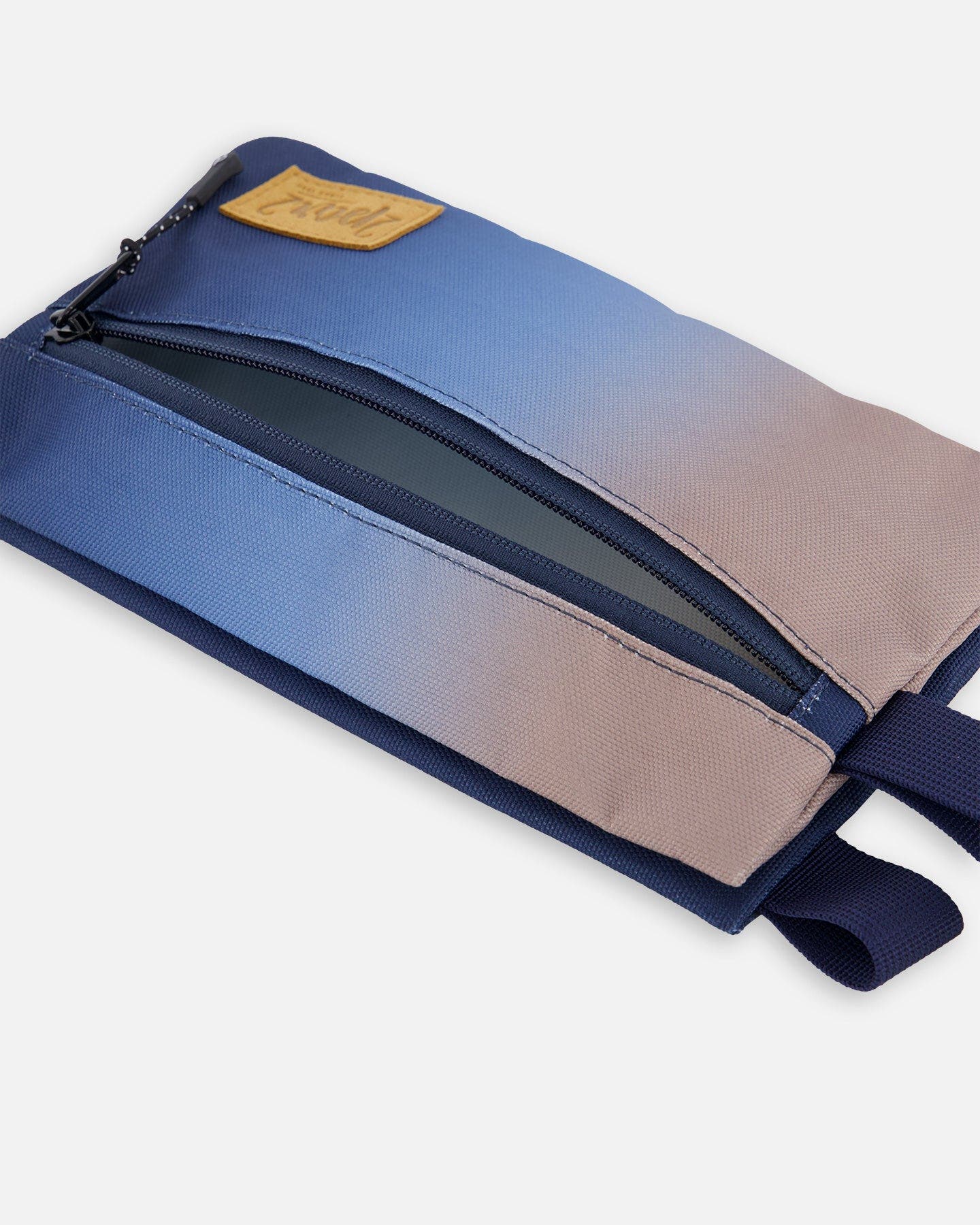 Boy Double Pencil Case, Alternate, color, Blue and Beige Gradient