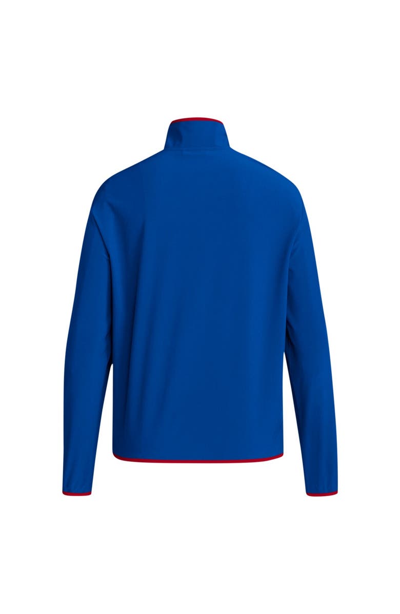 adidas Men's adidas Royal Kansas Jayhawks 2024 Coaches Sideline Half-Zip Jacket, Alternate, color, Royal