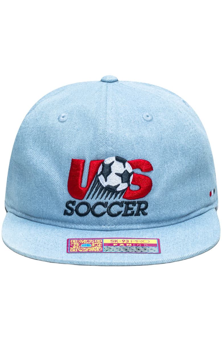 FAN INK Unisex Light Blue USMNT Making History Snapback Hat, Alternate, color, Light Blue