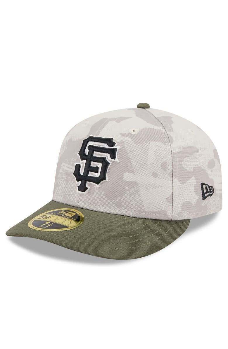 New Era Men's New Era Light Beige/Olive San Francisco Giants 2025 Armed Forces Day Low Profile 59FIFTY Fitted Hat, Alternate, color, Light Beige