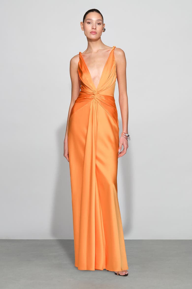 Tatum Gown, Alternate, color, Tangerine