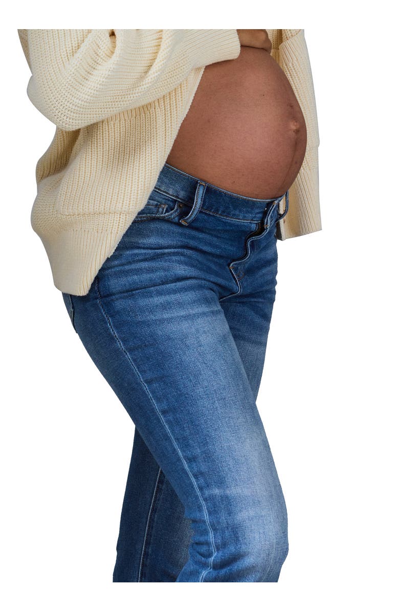 HATCH The Crop Maternity Jean, Alternate, color, Indigo