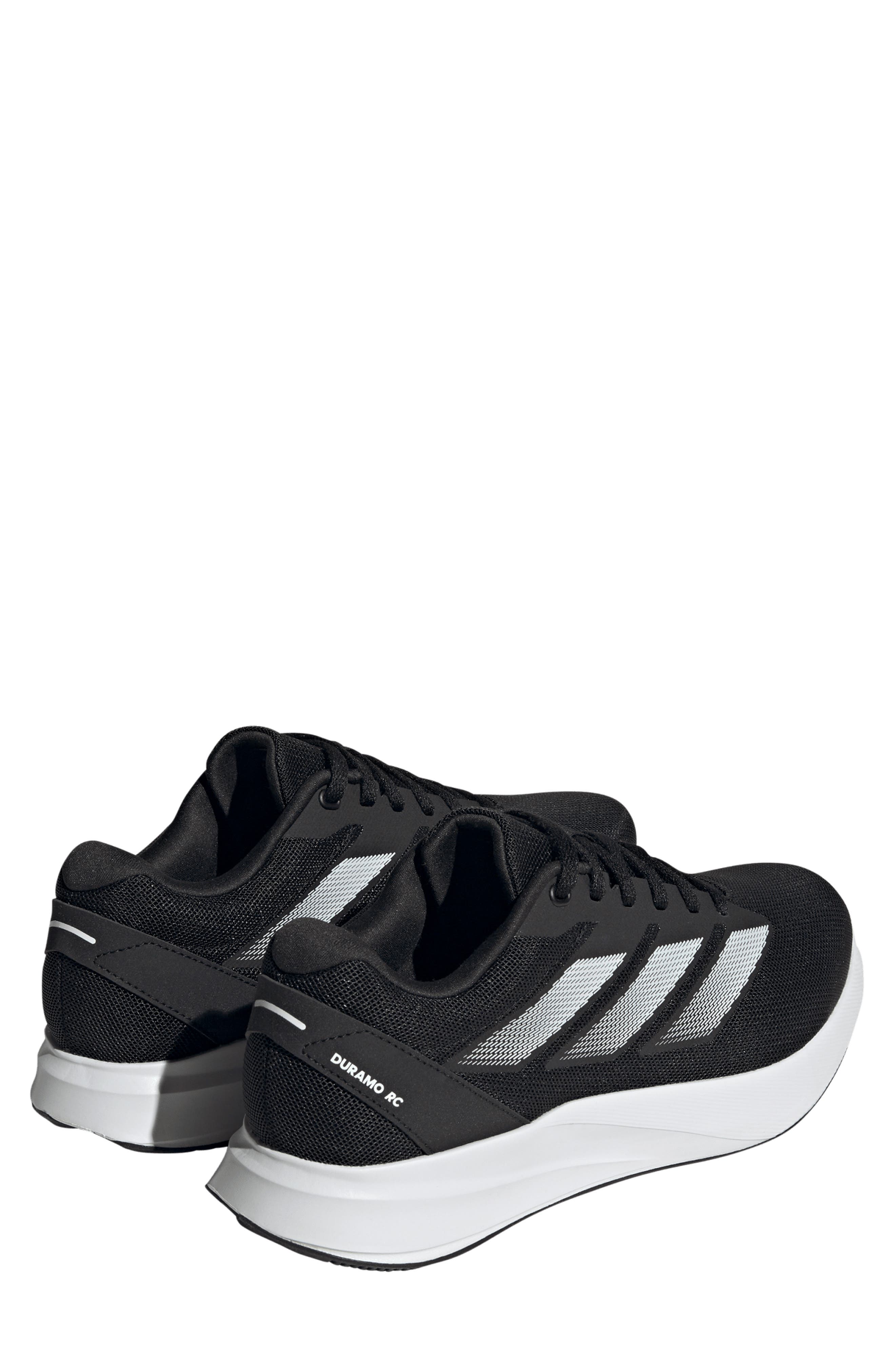 adidas Duramo RC Shoe, Alternate, color, Black/ White/ Black