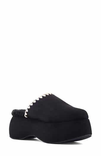 SHUSHOP Larissa Whipstitch Platform Mule