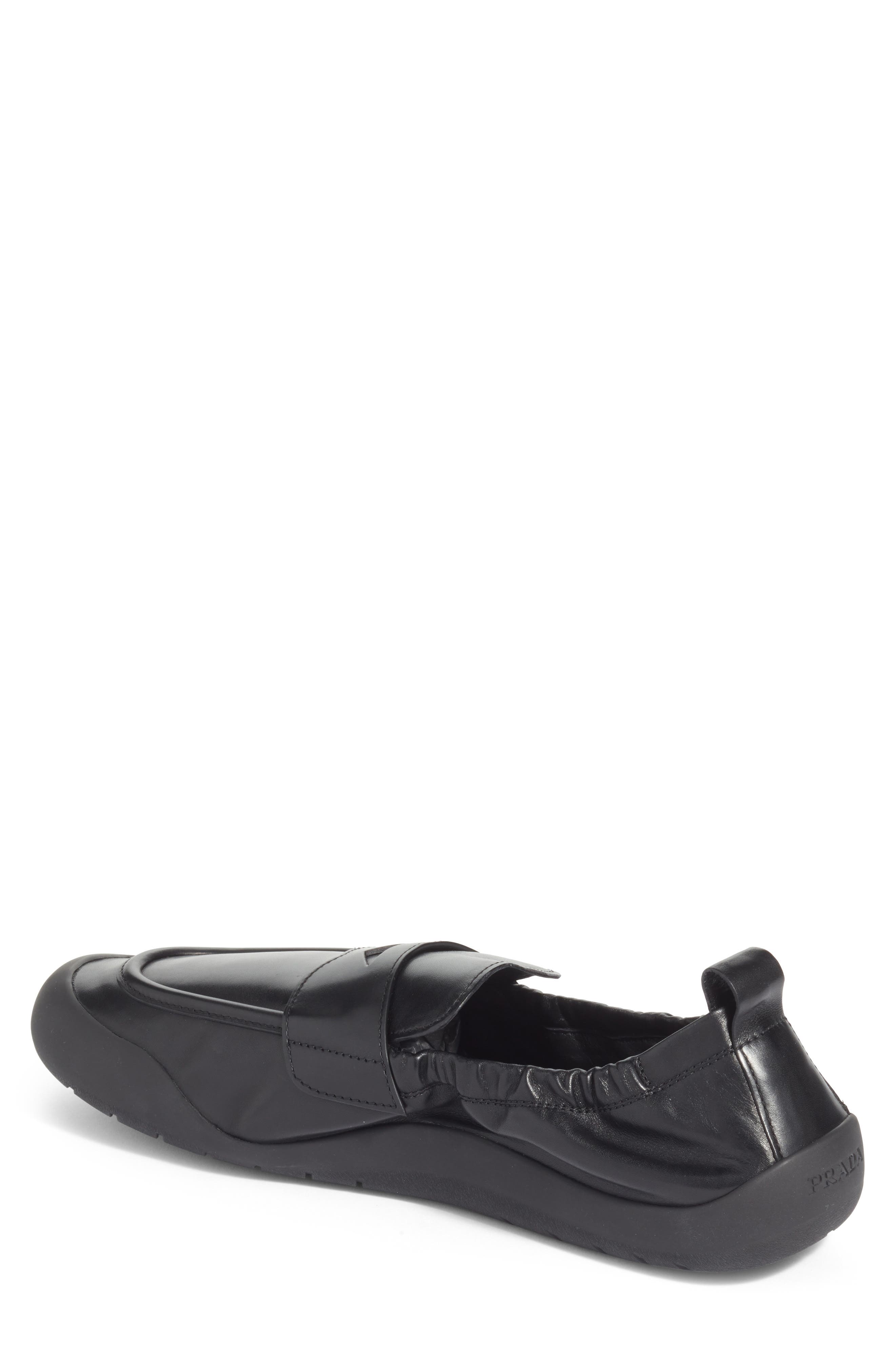 Prada Speedrock Loafer, Alternate, color, Nero