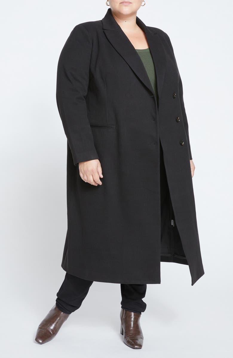 Universal Standard Jackson Tailored Brushed Twill Coat, Main, color, 
