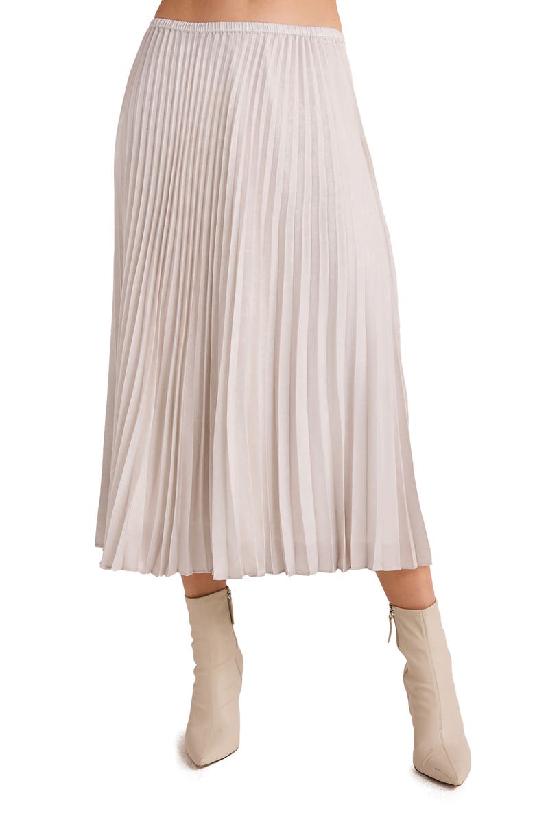 Bella Dahl Hand Pleated Midi Skirt, Main, color, 