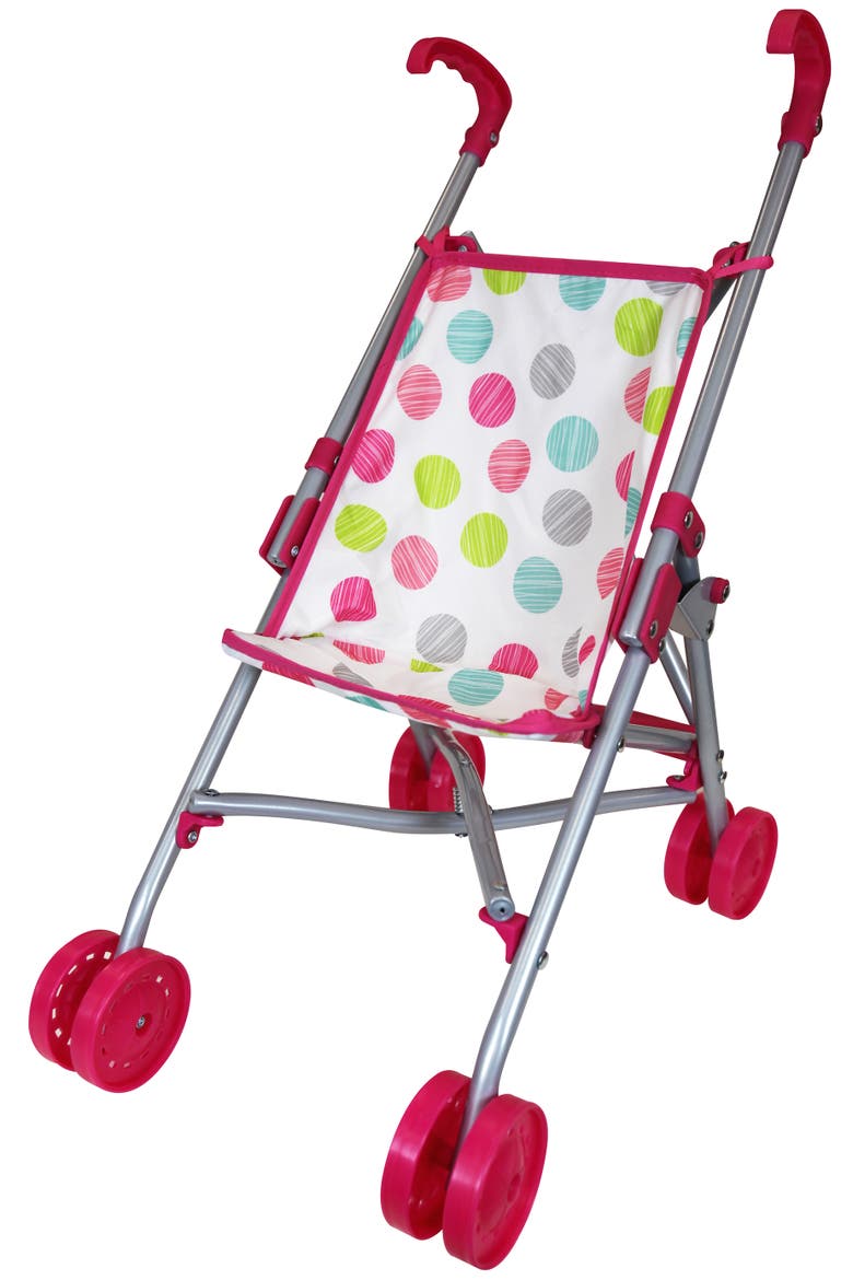 12 Inch Baby Doll & Push Carry Travel Set, Alternate, color, Multicolored