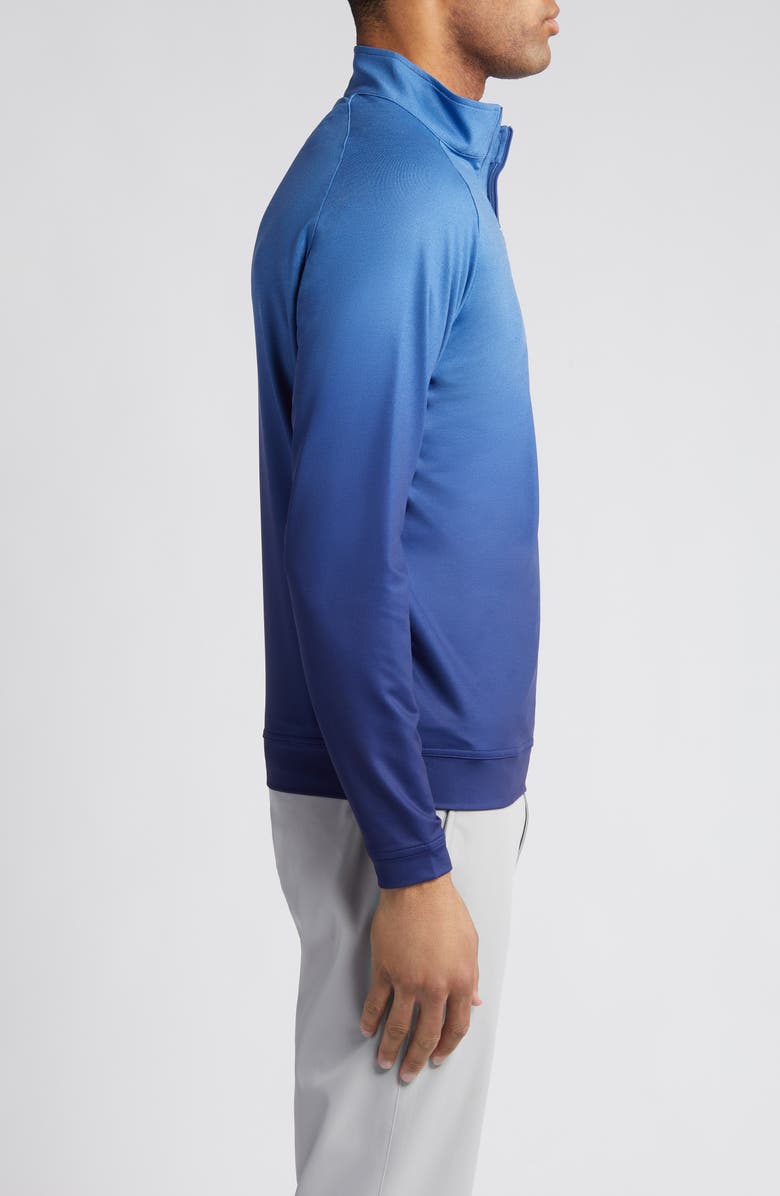 Peter Millar Perth Ombré Performance Quarter Zip Pullover, Alternate, color, 