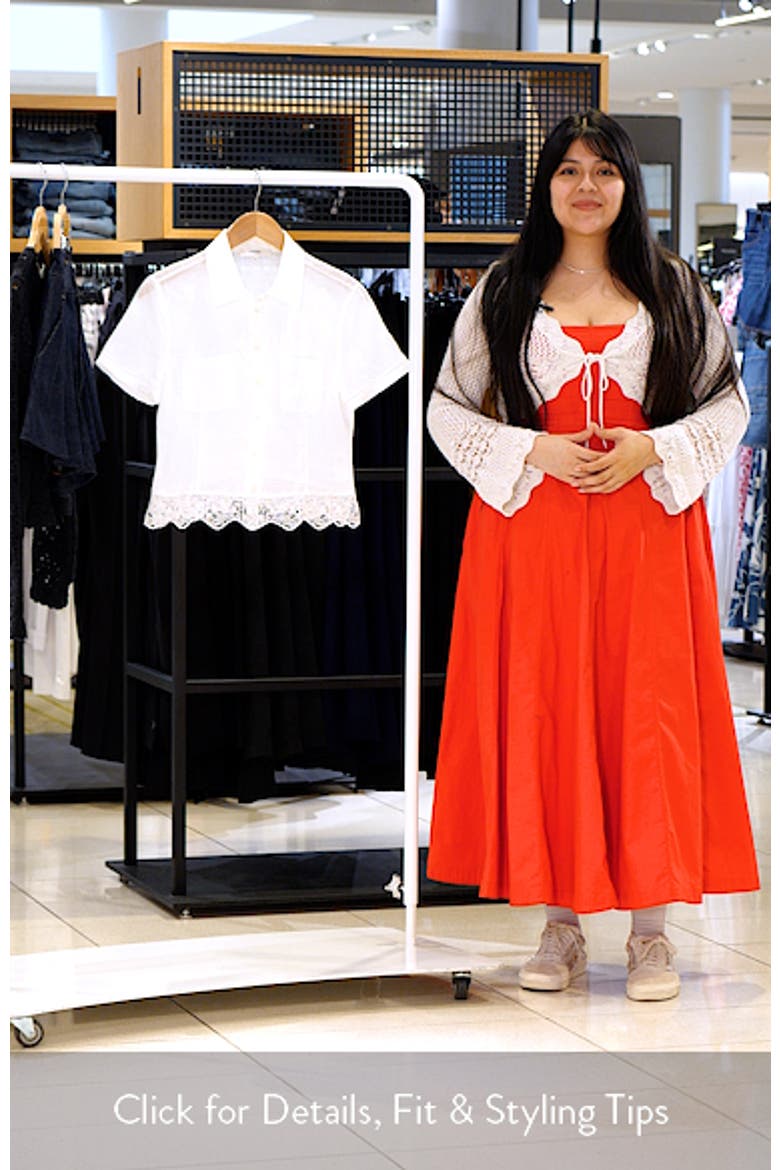 The Embroidered Seaside Ramie Button-Up Top video