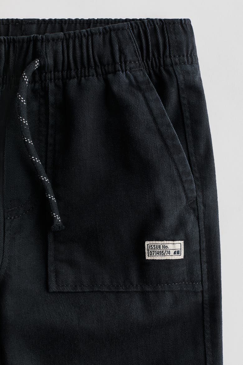 Cotton Twill Joggers, Alternate, color, Black