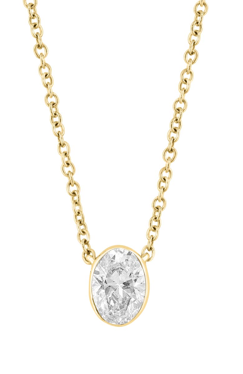 EFFY Lab-Grown Diamond Pendant Necklace, Main, color, Gold