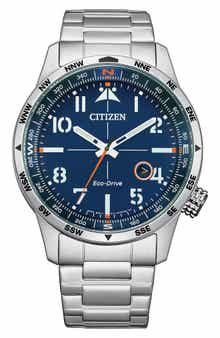 Citizen Eco-Drive Stainless Steel Bracelet Watch, 43mm