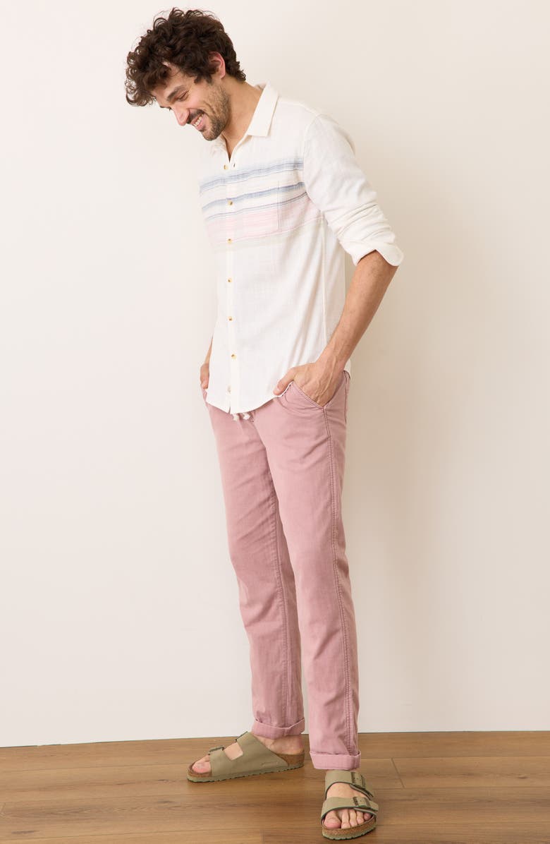 Marine Layer Saturday Stretch Beach Pants, Alternate, color, Faded Brick
