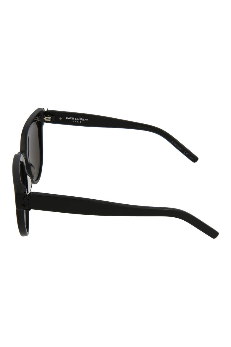 55mm Cat Eye Sunglasses, Alternate, color, BLACK BLACK BLACK/BLK