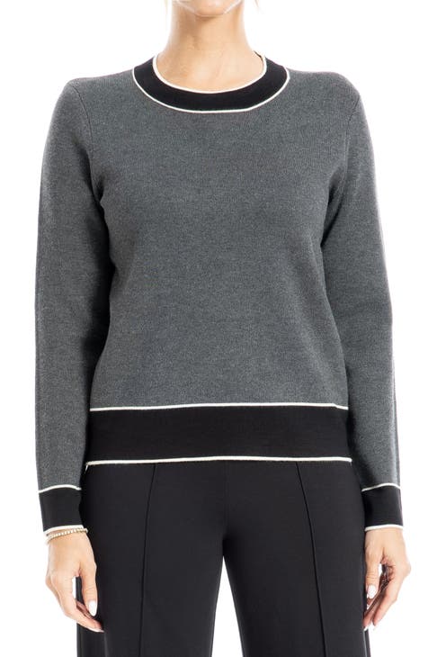 Flat Knit Tipped Sweater