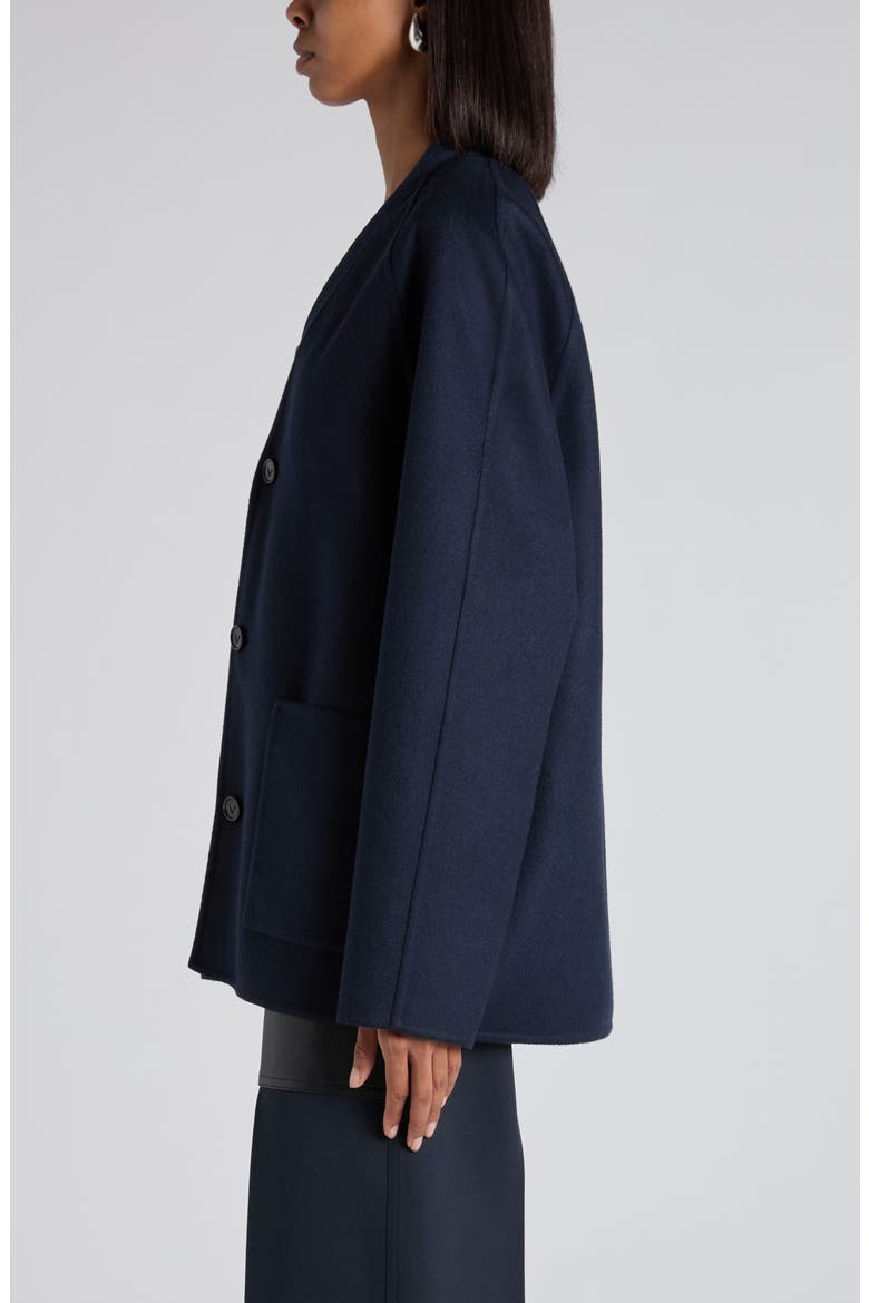 Light Wool & Cashmere Double Face Coat, Alternate, color, 4121 NAVY