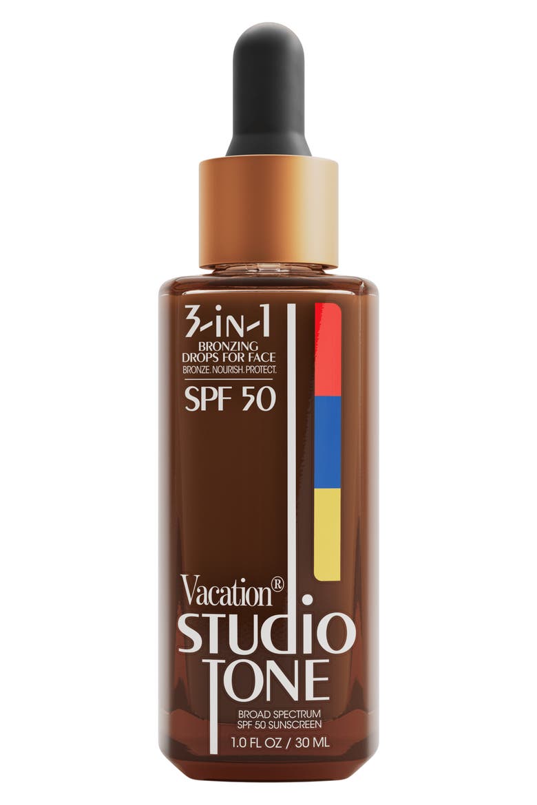 Studio Tone SPF 50 Bronzing Drops, Main, color, NO COLOR