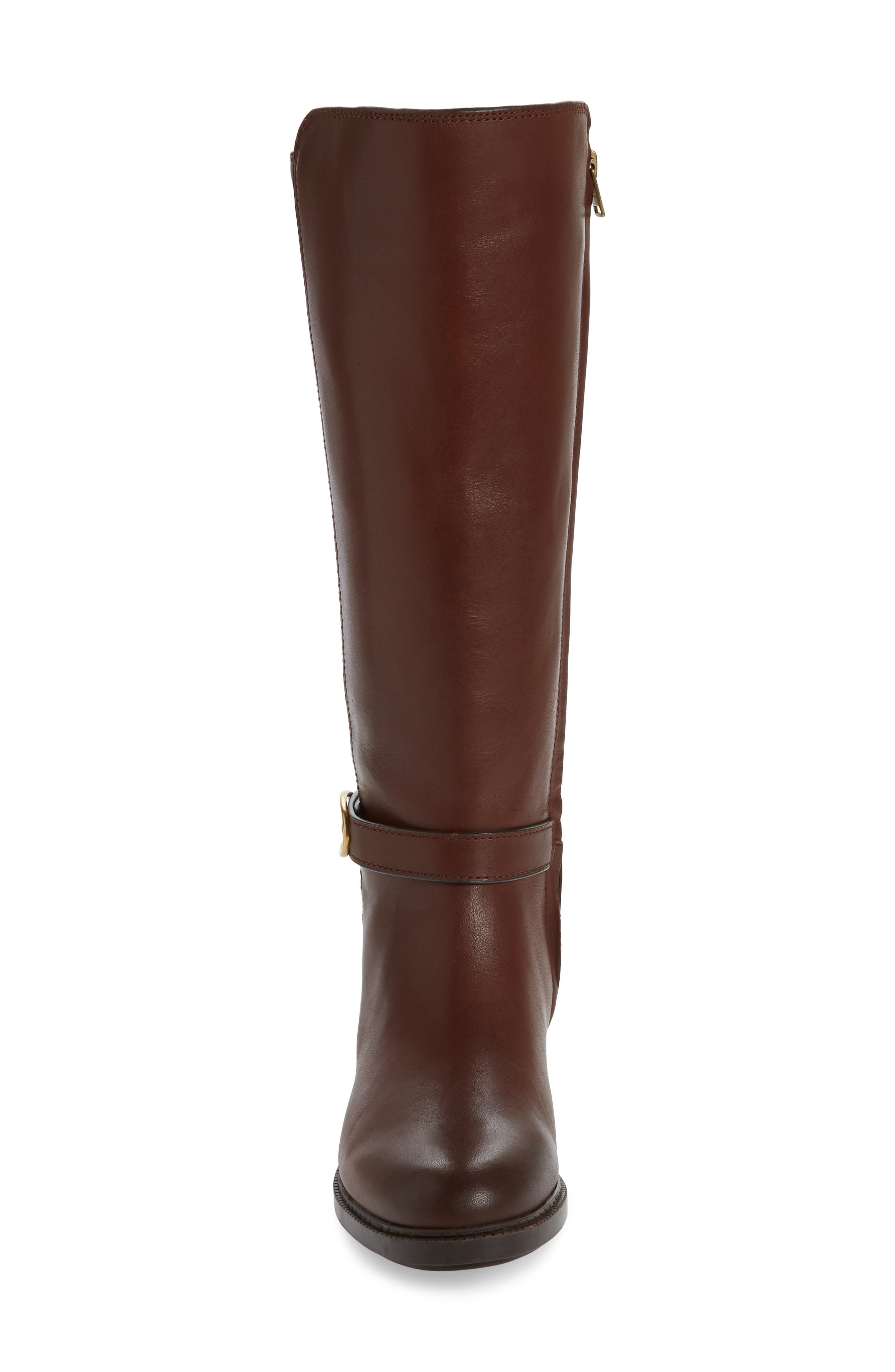Ruby Knee High Boot, Alternate, color, WALNUT LEATHER