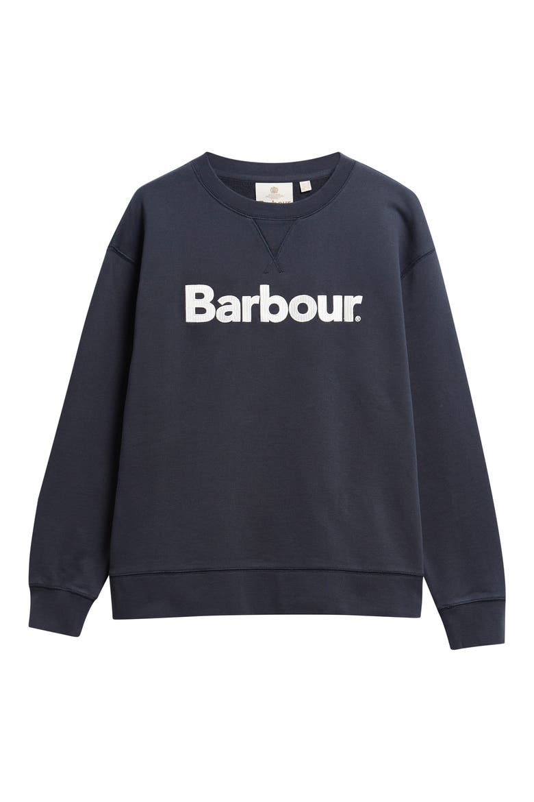 Hartland Graphic Sweatshirt, Alternate, color, DARK NAVY