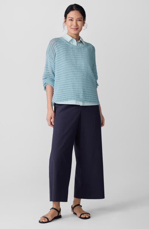 Eileen Fisher Crewneck Cord Yarn Pullover Sweater