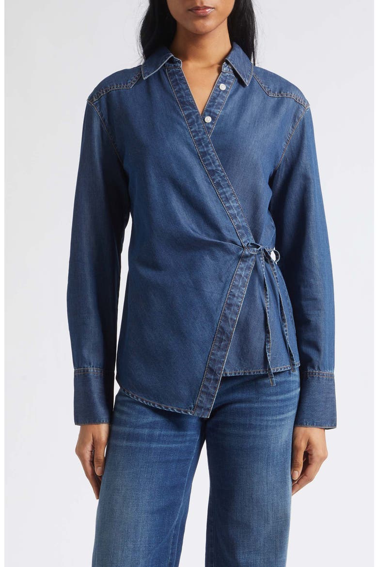 Perezzi Wrap Shirt, Main, color, HEART BREAKER