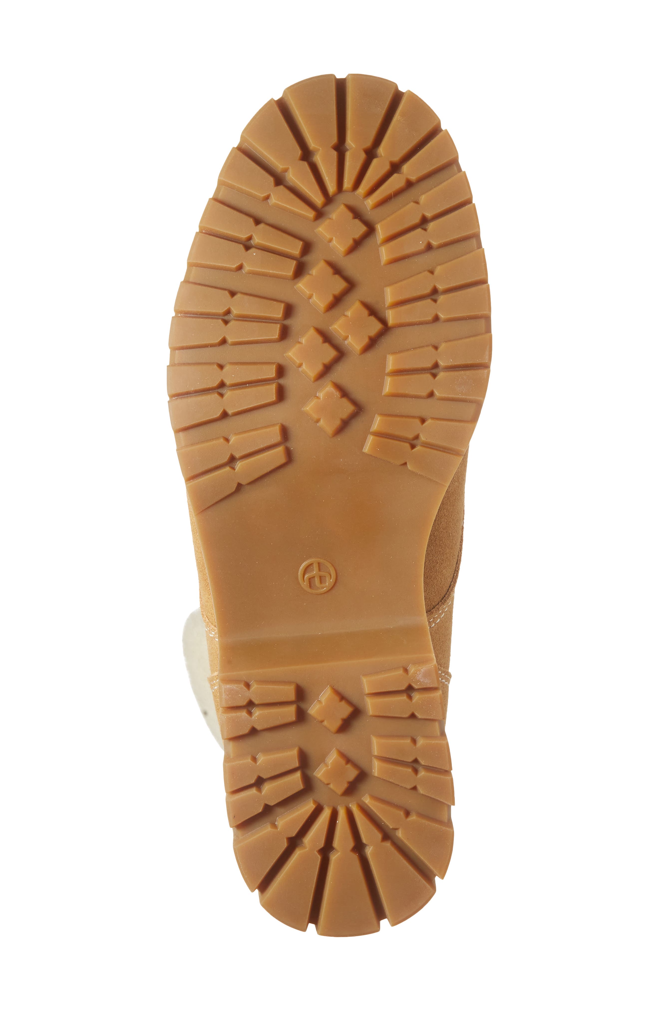 rag & bone Cameron Genuine Shearling Weatherproof Lace-up Boot, Alternate, color, Caramel Suede Shearling