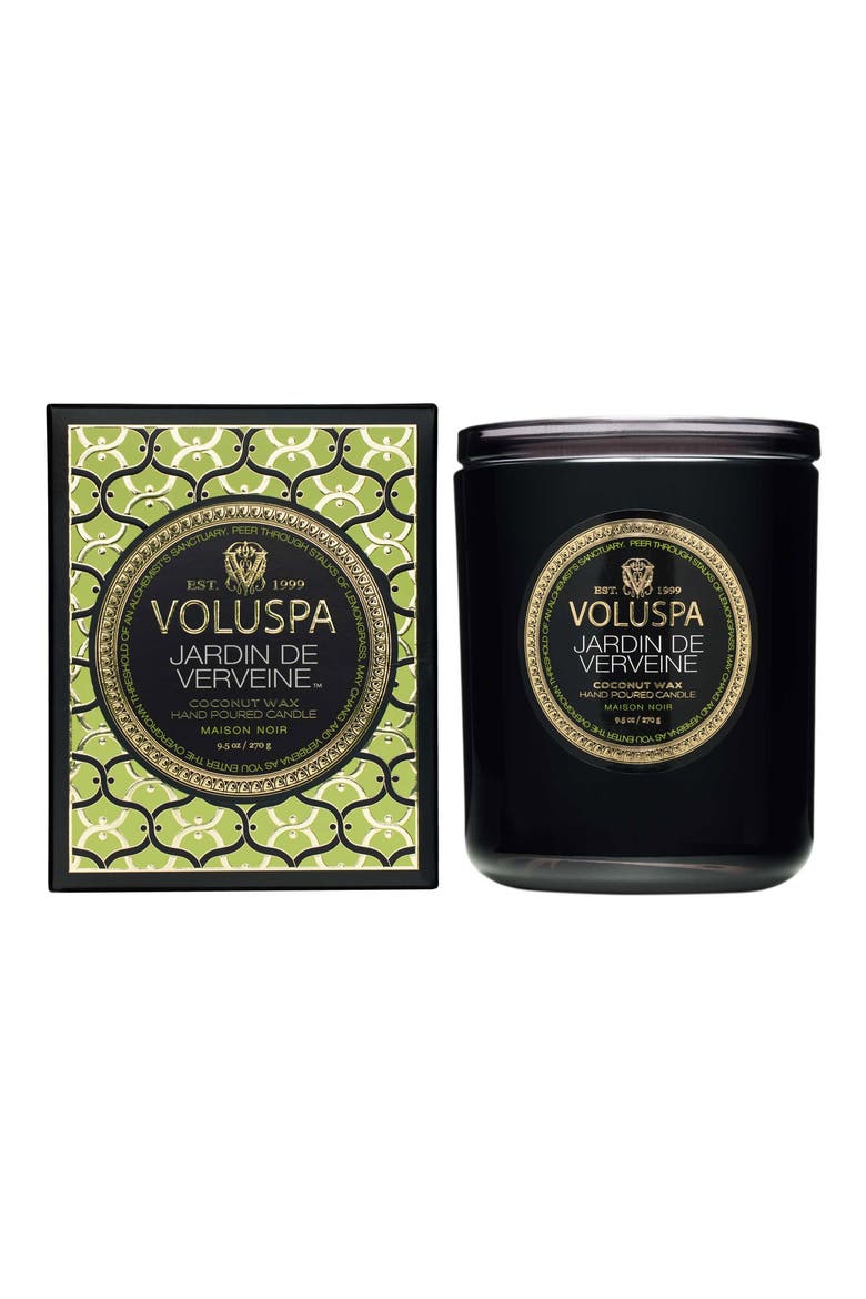 Jardin de Verveine Boxed Classic Candle, Main, color, BLACK TONES
