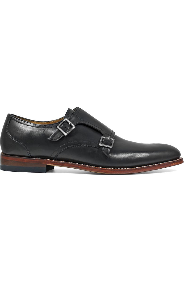 Stacy Adams M2 Plain Toe Double Strap Monk Shoe, Alternate, color,
