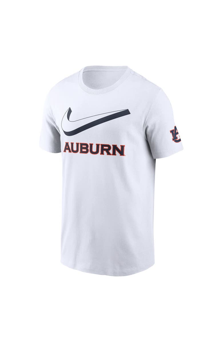 Nike Men's Nike White Auburn Tigers Primetime 2-Hit Swoosh T-Shirt, Alternate, color, White